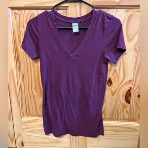 Purple VS Pink v neck tshirt